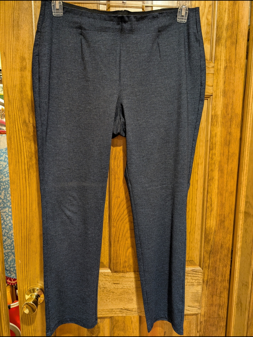 Dana Buchman Women's Blue Denim Color Stretch Dress Pants